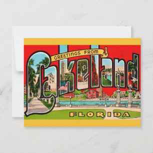 Retro Lakeland Florida Postcard