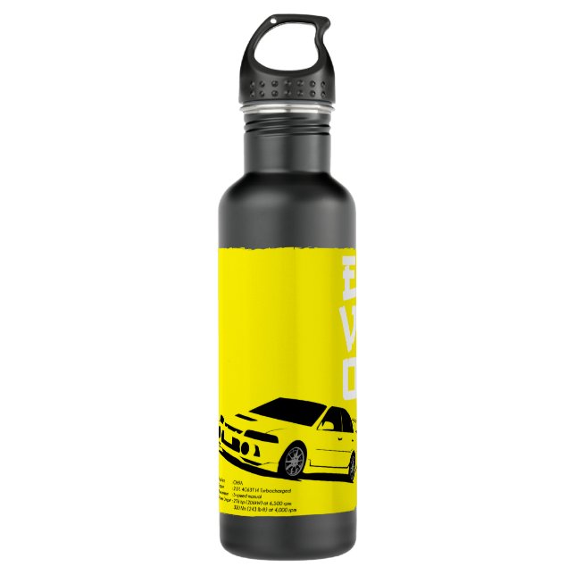 Retro Lancer Evolution Iv Stainless Steel Water Bottle (Front)