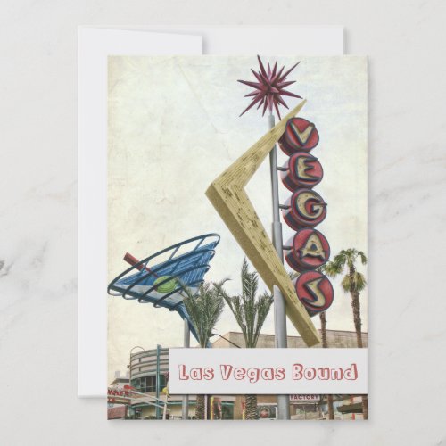 Retro Las Vegas Nevada Stylish Vegas Strip Invitation