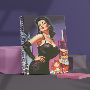 Retro Las Vegas Pin-up Notebook