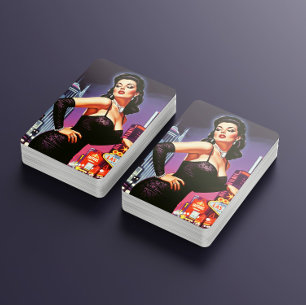 Retro Las Vegas Pin-up Poker Cards