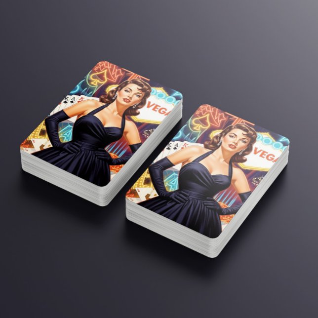 Retro Las Vegas Pin-up Poker Cards (Creator Uploaded)