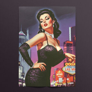 Retro Las Vegas Pin-up Tissue Paper