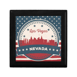 Retro Las Vegas Skyline Jewelry Box