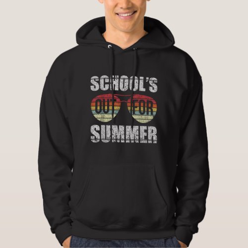 Retro Last Day Of School Schools Out For Summer Te Hoodie