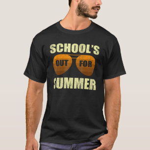 Retro Last Day Of School Schools Out For Summer Te T-Shirt