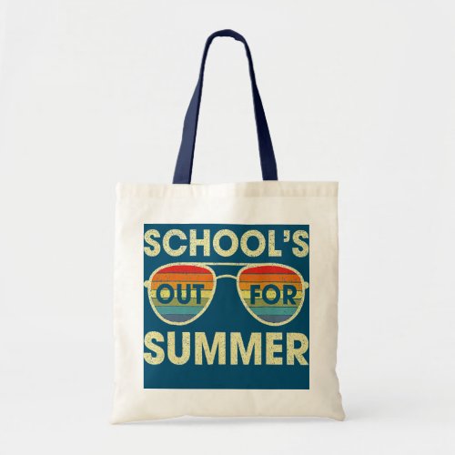 Retro Last Day Of School Schools Out For Summer Tote Bag