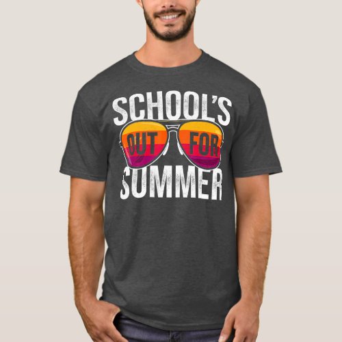 Retro Last Day of Schools Out For Summer Boys Girl T_Shirt