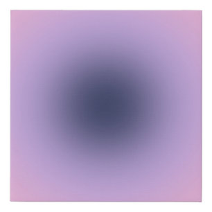 Retro Lavender Purple Gradient Faux Canvas Print