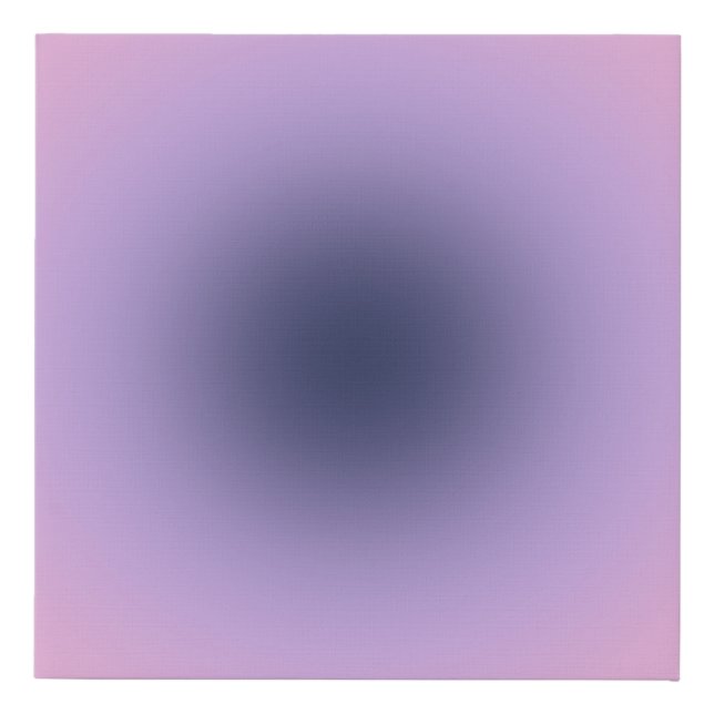 Retro Lavender Purple Gradient Faux Canvas Print (Front)
