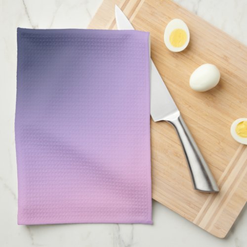 Retro Lavender Purple Gradient Kitchen Towel