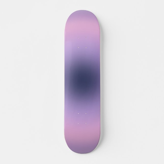 Retro Lavender Purple Gradient Skateboard (Front)