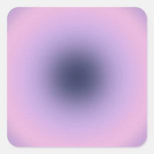 Retro Lavender Purple Gradient Square Sticker