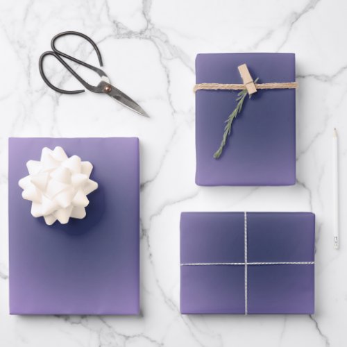 Retro Lavender Purple Gradient Wrapping Paper Sheets