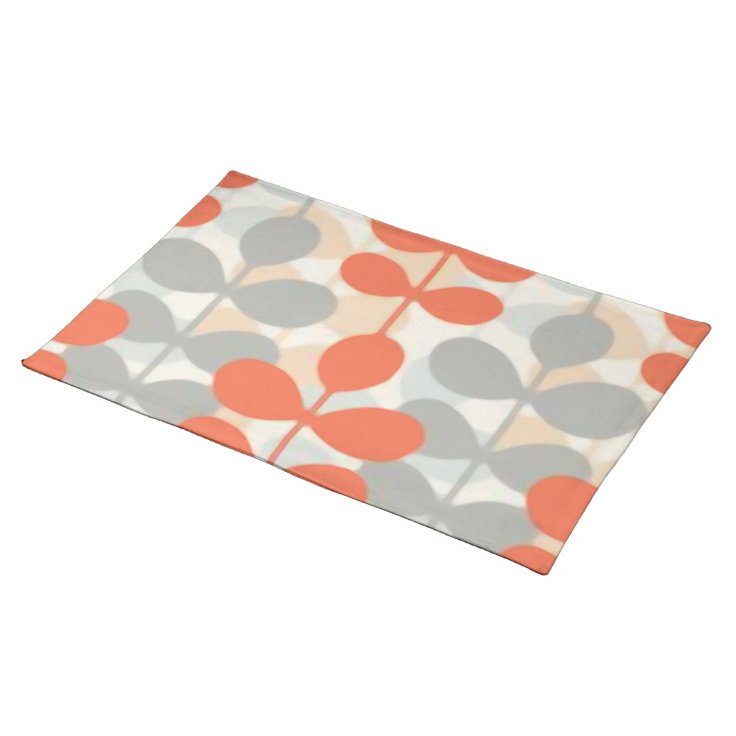 Retro Leaf Cloth Placemat Zazzle