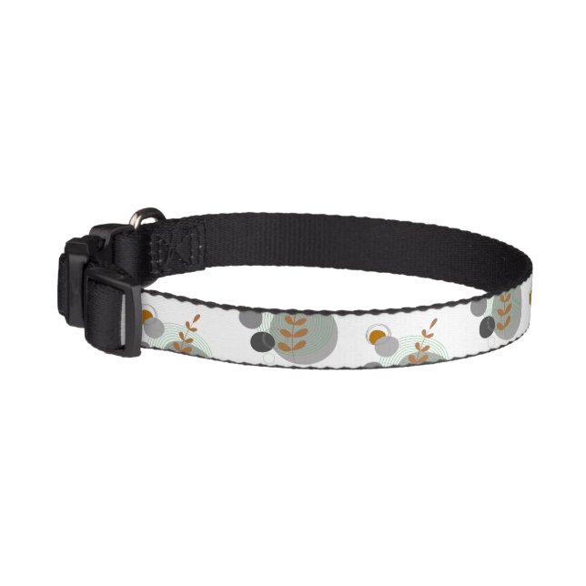 Retro Leaf Pattern Pet Collar (Left)