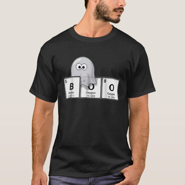 Retro Learn Chemistry With Ghosts Teacher Boo Hall T-Shirt (Front)