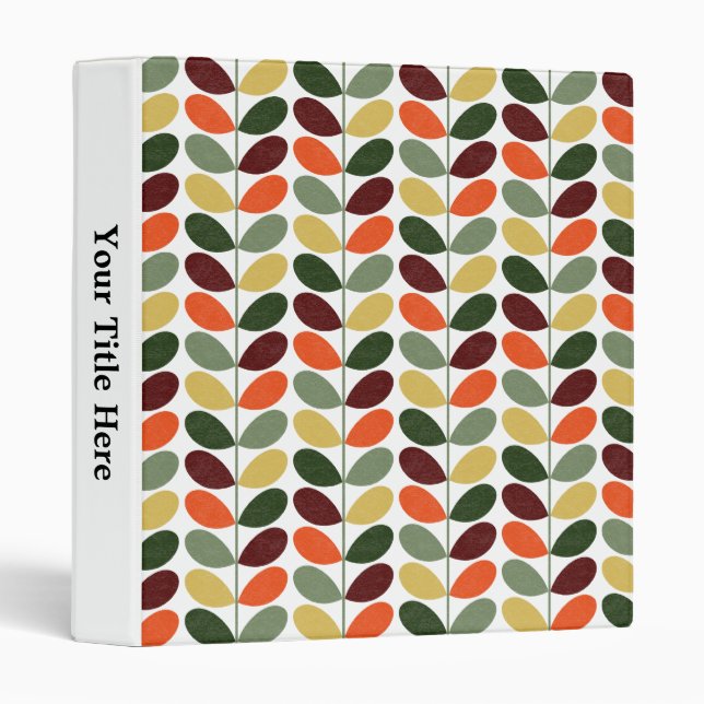 Retro Leaves 02 Binder (Front/Spine)