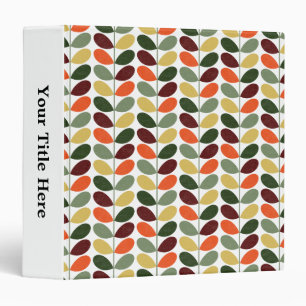 Retro Leaves 02 Binder