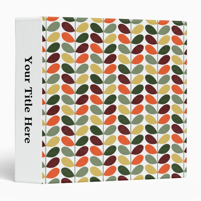 Retro Leaves 02 Binder (Front/Spine)