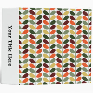 Retro Leaves 02 Binder