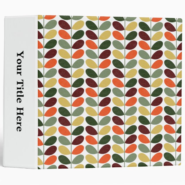 Retro Leaves 02 Binder (Front/Spine)