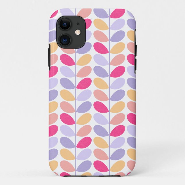 Retro Leaves Case-Mate iPhone Case (Back)