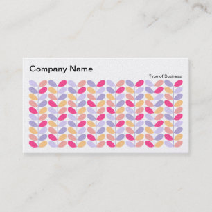 Retro Leaves II 01 (Platinum) Business Card