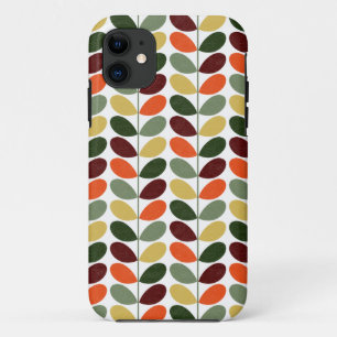 Retro Leaves II iPhone Case