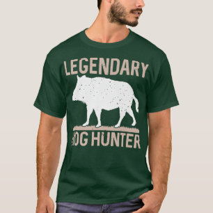 Retro Legendary Hog Hunter Vintage Pig Hog Boar Hu T-Shirt