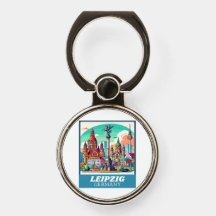 Retro Leipzig Skyline 
