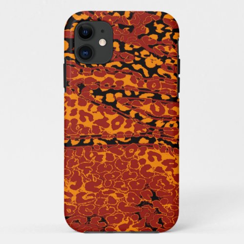 Retro Leopard Print Skin iPhone 11 Case