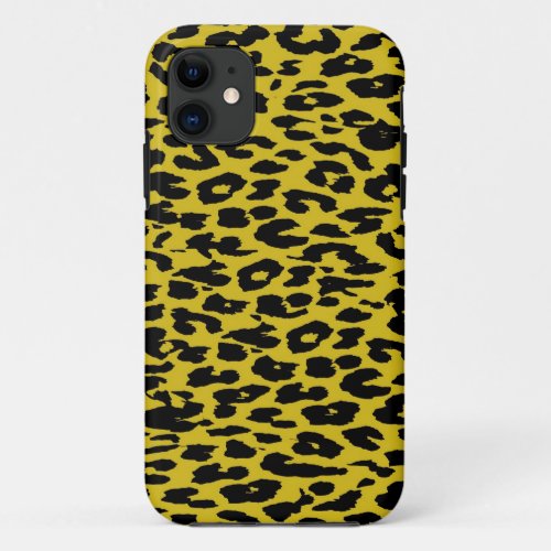 Retro Leopard Print Skin Fur iPhone 11 Case