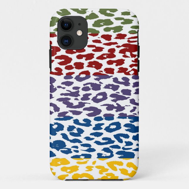 Retro Leopard Print Skin Stripe Pattern Case-Mate iPhone Case (Back)