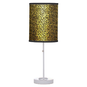 Retro Leopard Print Table Lamp