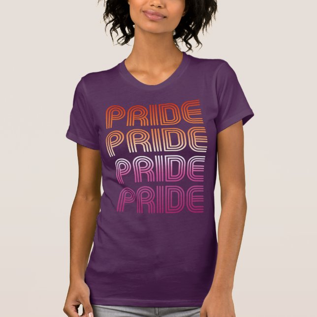 RETRO LESBIAN PRIDE T-Shirt (Front)