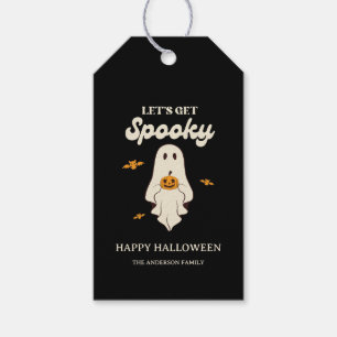 Retro Let’s Get Spooky Halloween Gift Tags