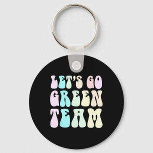 Retro Let's Go Green War Game 60's Go Summer Camp Keychain
