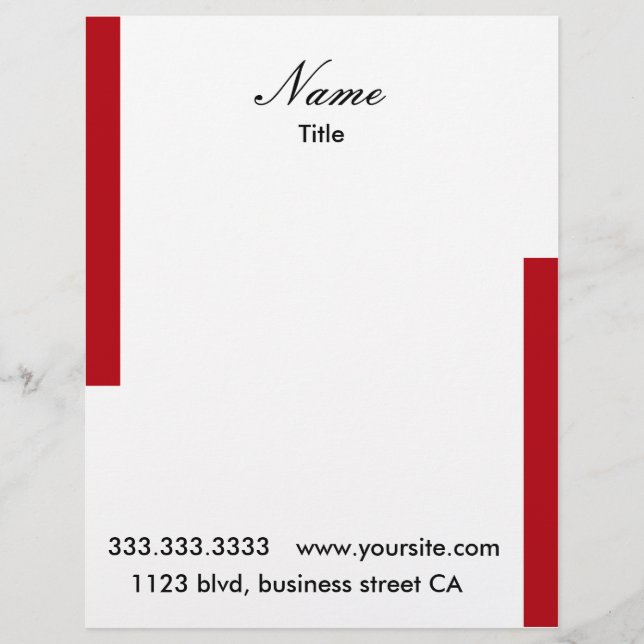 retro letterheads letterhead (Front)