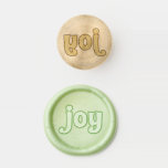 Retro Lettering Joy Christmas Wax Seal Stamp<br><div class="desc">Spread joy with this wax stamp kit featuring the message "joy" in a vintage style font.</div>