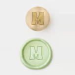 Retro Lettering Monogram Initial Christmas Wax Seal Stamp<br><div class="desc">Add a personalized touch to your mail with this wax seal that's ready to be personalized with your monogram initial in a funky 1970s style retro font.</div>