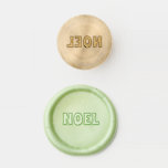 Retro Lettering Noel Christmas Wax Seal Stamp<br><div class="desc">Spread joy with this wax stamp kit featuring the message "NOEL" in a vintage style font,  or personalize this template and add your own text. Due to the small size only a short word or initials will work for this design.</div>