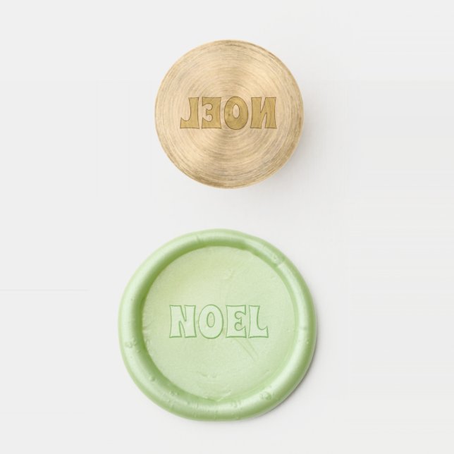 Retro Lettering Noel Christmas Wax Seal Stamp (Stamped)