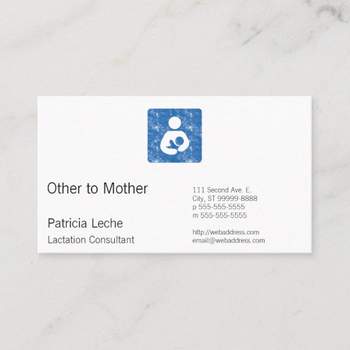 Customizable Retro Letterpress Style Nursing Icon Business Cards