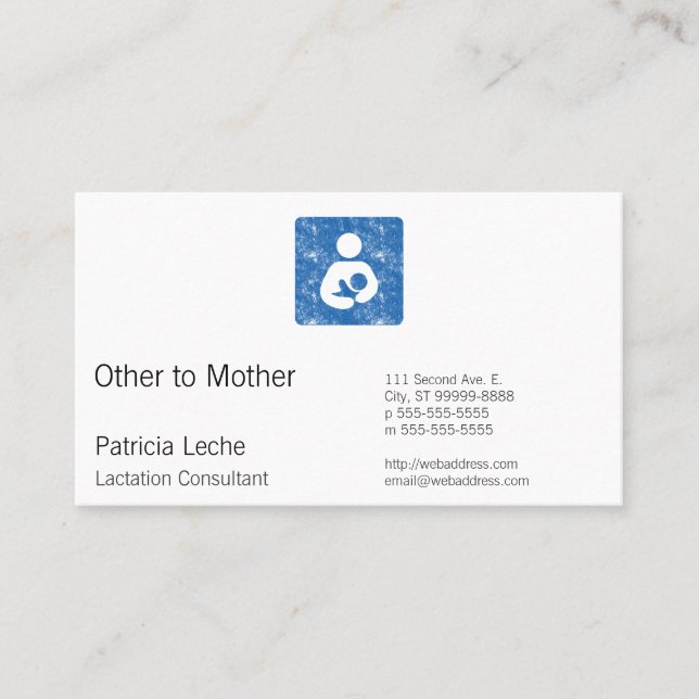 Retro Letterpress Style Nursing Icon Appointment Card (Front)