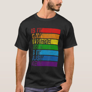 Retro Lgbt Pride Gay Trans Is It Gay Lgbtq Vintag T-Shirt