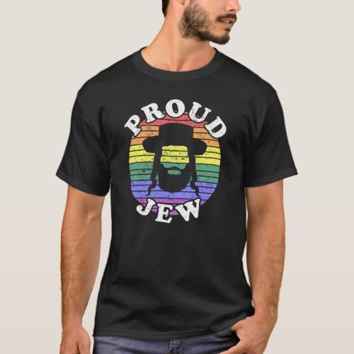 Retro LGBT Proud Jew Jewish T_Shirt