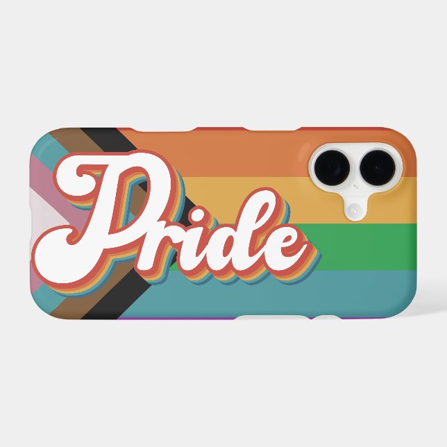 Retro LGBTQ+ Pride Iphone Case (Back Horizontal)