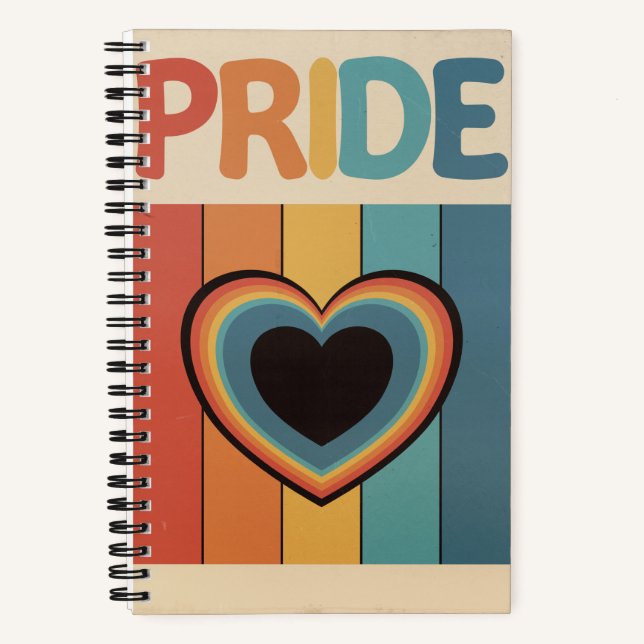 Retro LGBTQ+ Pride Notebook (Front)