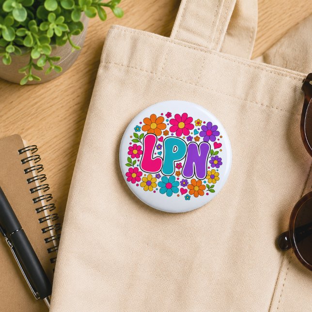 Retro Licensed Practical Nurse Button (Creator Uploaded)